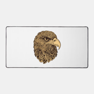 Eagle head animal desk mat