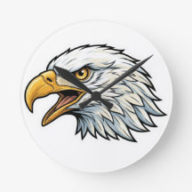 Eagle head clock