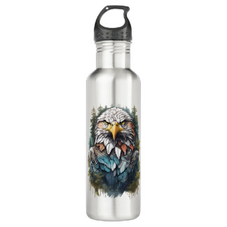Eagle Head in Forest 710 Ml Water Bottle