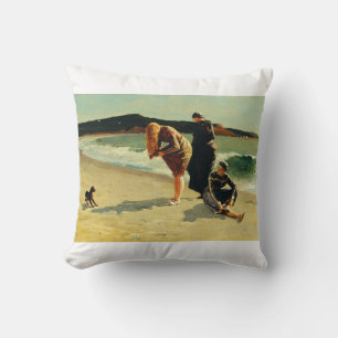 Eagle Head, Manchester, Massachusetts Fine Art Cushion