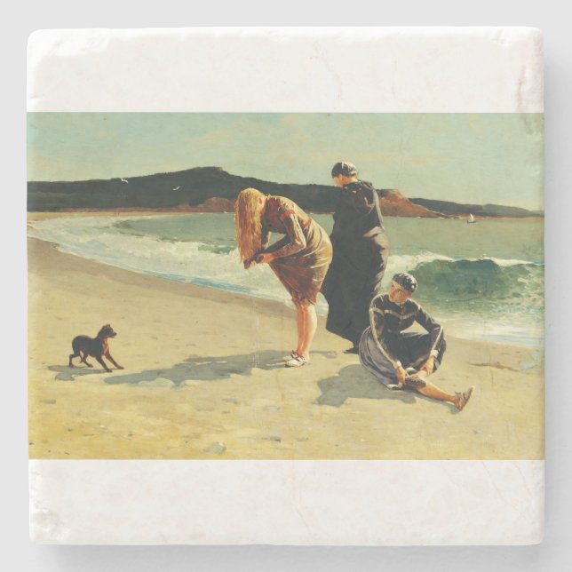 Eagle Head, Manchester, Massachusetts Fine Art  Stone Coaster (Front)