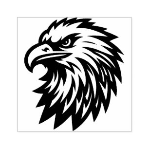 Eagle Head Rubber Stamp