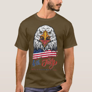 Eagle head with usa  for 4th of July independence  T-Shirt