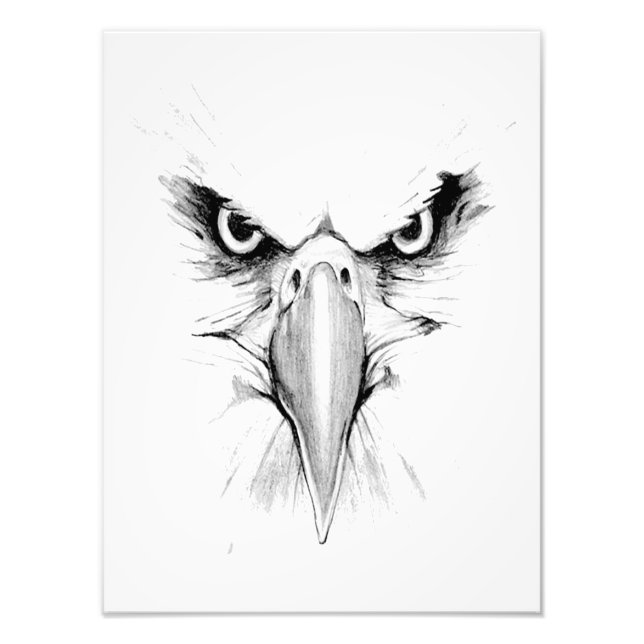 Eagle Headface Tattoo Poster (satin) (Front)