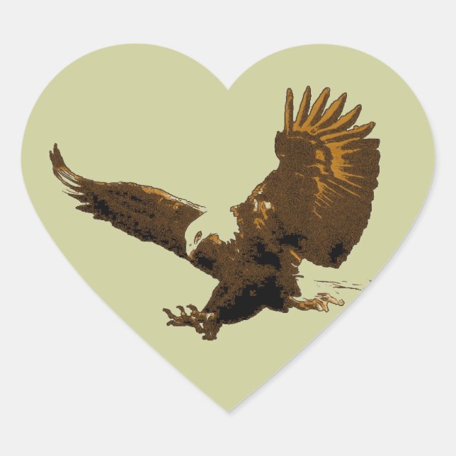 Eagle Heart Sticker (Front)