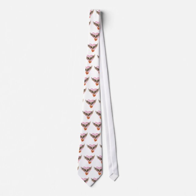 EAGLE & HEARTS by SHARON SHARPE Tie (Front)