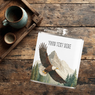 Eagle hip flask