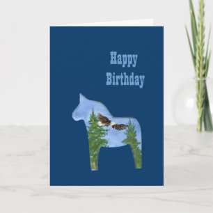 Eagle Horse Birthday Card