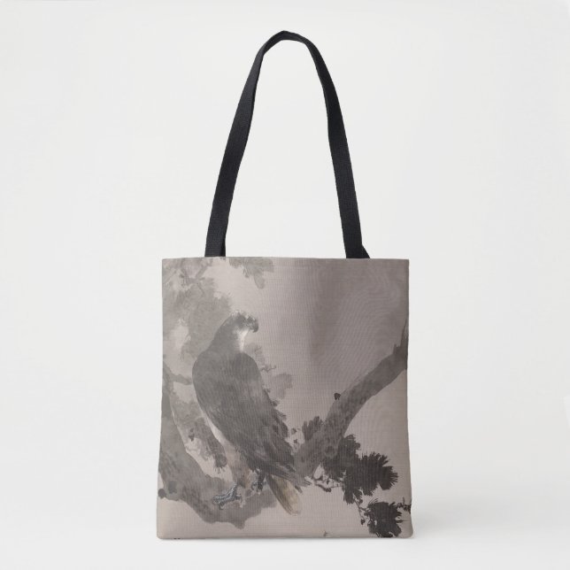 Eagle in a Tree by Watanabe Seitei  Tote Bag (Front)