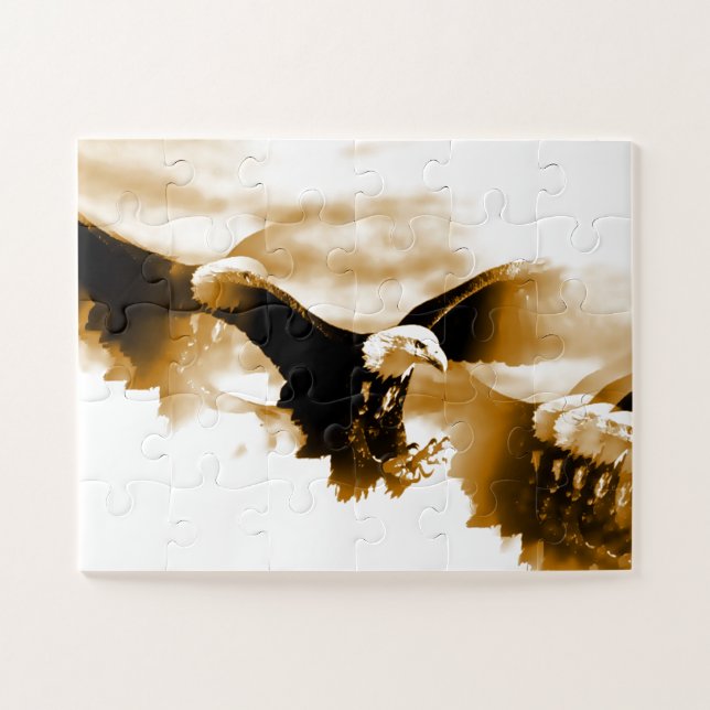 Eagle in Flight Art Jigsaw Puzzle (Horizontal)