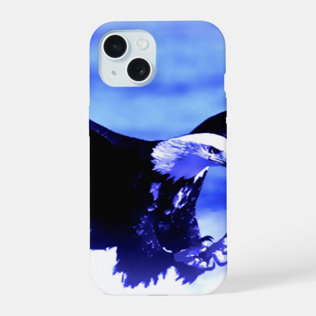 Eagle in Flight iPhone 15 Case (Back)