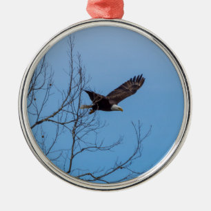 Eagle In Flight Metal Tree Decoration