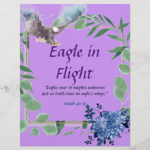 Eagle In Flight Poem Personalised Paper Stationary