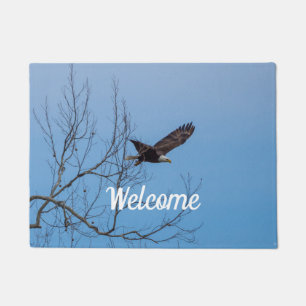 Eagle In Flight Welcome Doormat