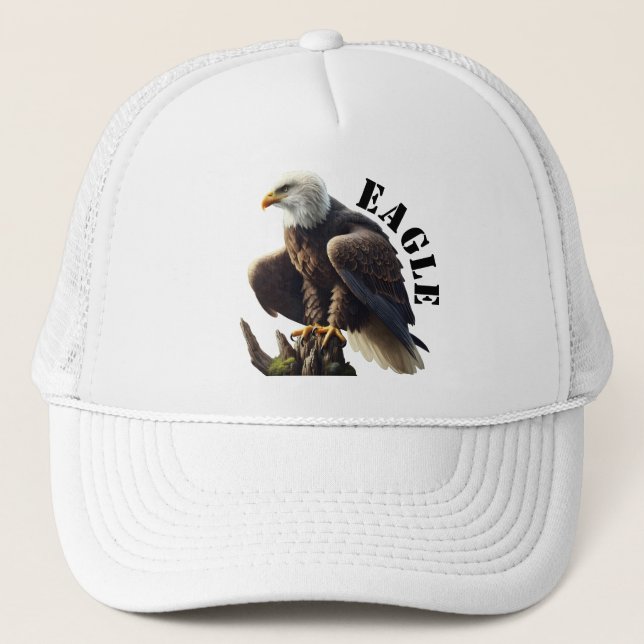 Eagle in the Wild Trucker Hat (Front)