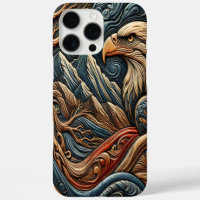 Eagle in Wild Leather-looking Art