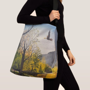 Eagle in Yosemite National Park, by Gary Poling Crossbody Bag