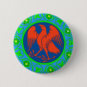 Eagle, Italian 6 Cm Round Badge