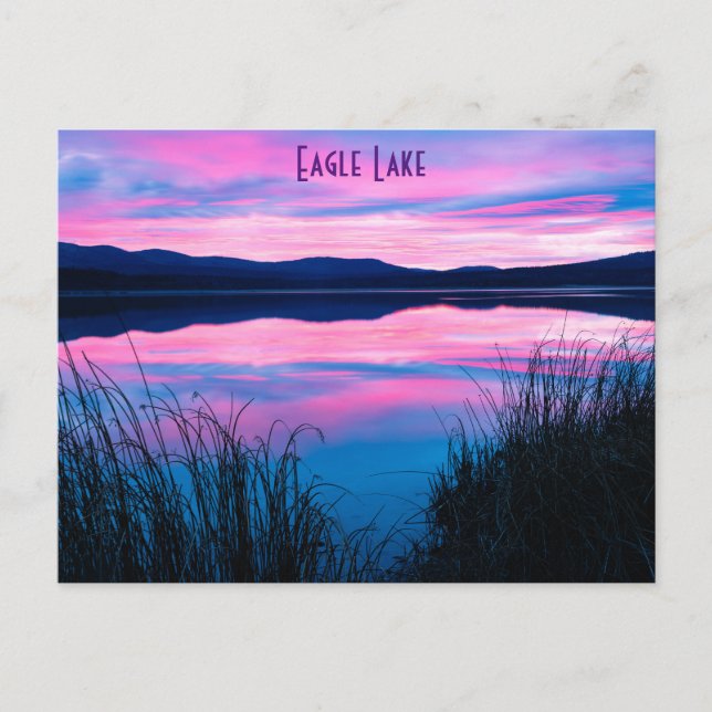 Eagle Lake Lassen County Postcard (Front)