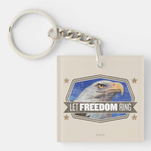 Eagle-Let Freedom Ring Key Ring