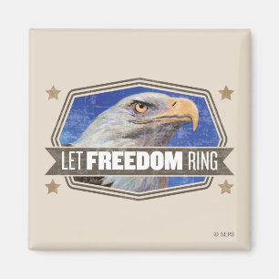Eagle-Let Freedom Ring Magnet