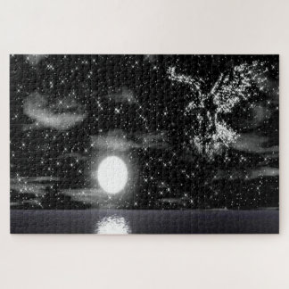 Eagle made out of the stars at night jigsaw puzzle