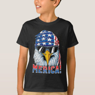 Eagle Merica T Shirt 4th Of July Merica Men Boys A