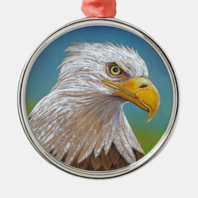 Eagle Metal Tree Decoration (Front)