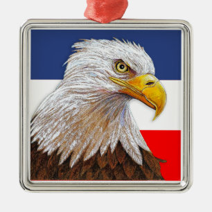 Eagle Metal Tree Decoration