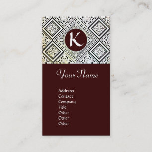 EAGLE , MONOGRAM brown Business Card