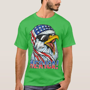 Eagle Mullet 4th of July American Flag Merica Men T-Shirt