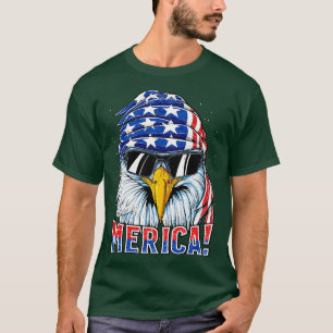 Eagle Mullet 4th of July American Flag Merica Men T-Shirt