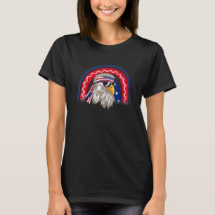 Eagle Mullet 4th Of July Usa American Flag Merica  T-Shirt