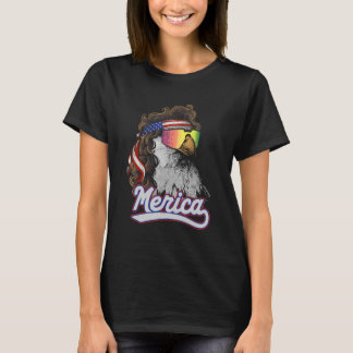 Eagle Mullet Merica 4th Of July Usa Patriotic 15 T-Shirt