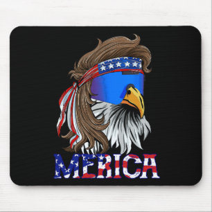 Eagle Mullet Sungles Merica 4th Of July Usa Americ Mouse Pad