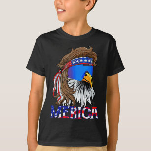 Eagle Mullet Sungles Merica 4th Of July Usa Americ T-Shirt