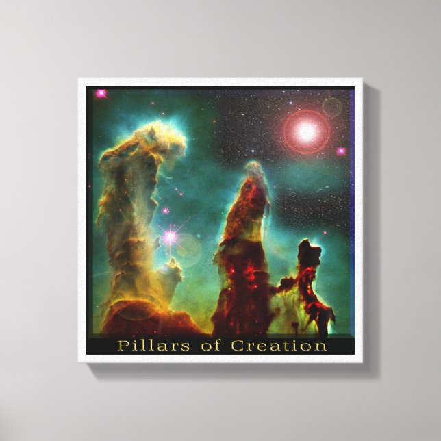 Eagle Nebula poster Canvas Print (Front)