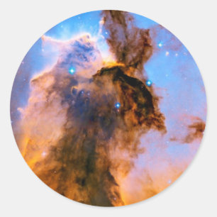 Eagle Nebula Stellar Spire NASA Hubble Space Photo Classic Round Sticker