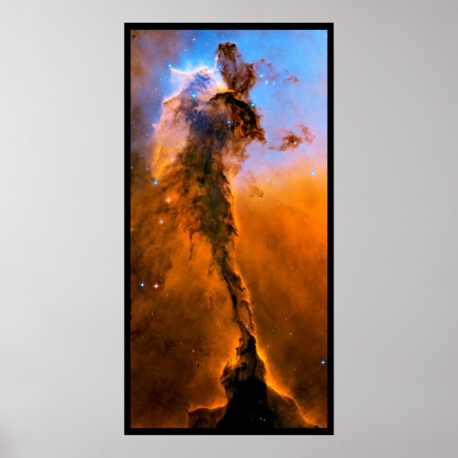Eagle Nebula Stellar Spire NASA Hubble Space Photo Poster (Front)