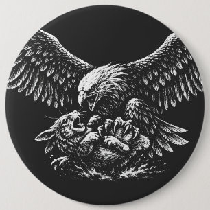 Eagle of Ashes by BurnsInHell 6 Cm Round Badge