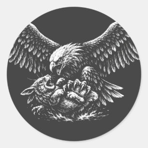 Eagle of Ashes by BurnsInHell Classic Round Sticker