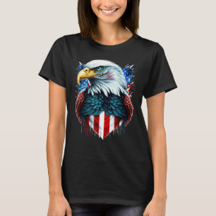 Eagle Of Freedom Merica Patriotic USA Flag 4th of  T-Shirt