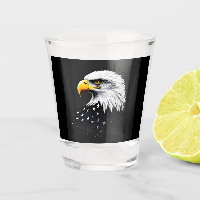 Eagle of Freedom  Shot Glass (Front)
