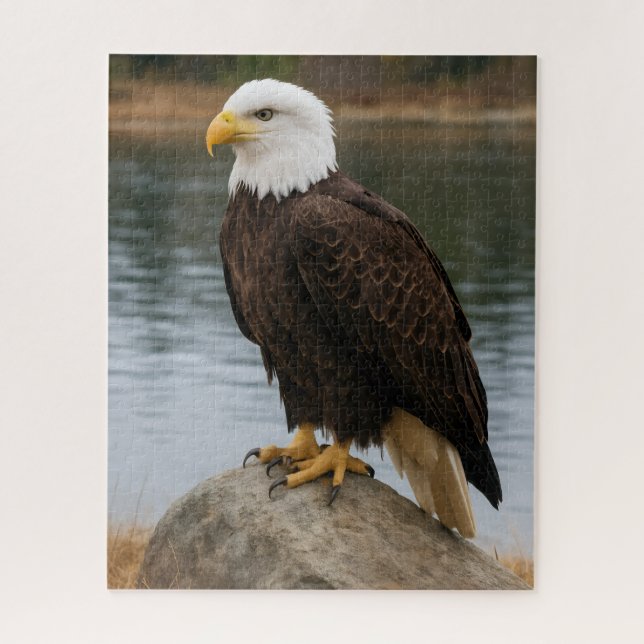 Eagle of the Quiet Shores Jigsaw Puzzle (Vertical)