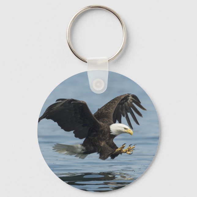 Eagle on Approach Key Ring (Front)