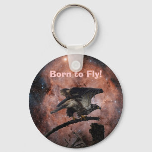 Eagle & Outer Space Gifts Key Ring