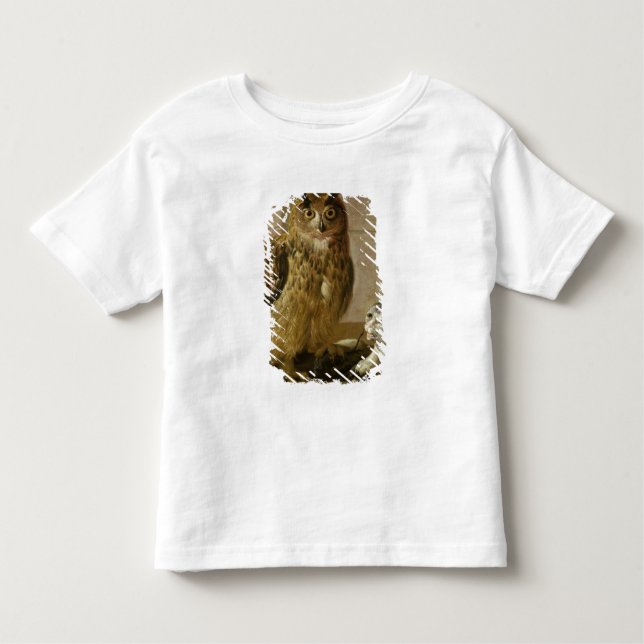 Eagle Owl and Cat with Dead Rats Toddler T-Shirt (Front)