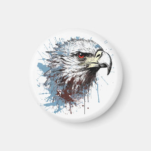 Eagle painting magnet