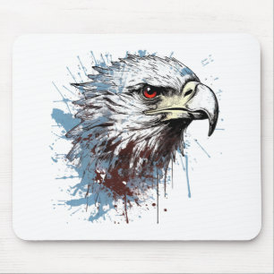 Eagle painting  mouse pad