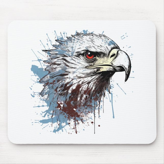 Eagle painting  mouse pad (Front)